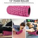 JOYENERGY 5 in 1 Foam Roller Set, Trigger Point Foam Roller Patented, Massage Stick, Massage Ball, Resistance Band for Deep Muscle Massage Pilates Yoga, Fitness Exercise for Whole Body