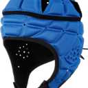 Rugby Helmet Soft Shell Helmets for Flag Football Scrum Cap Soft Helmet for Kids Youth (X-Large, blue)