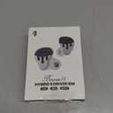 BASN BmasterX 6 Drivers Hybrid in-Ear Monitors with Noise Isolation for Musicians, Stage & Studio, Professional HiFi IEMs, Detachable 4-core OFC Silver-Plated Cable & Shockproof Case (Black-White)