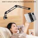 Tablet Stand Phone Holder for Bed,iPad Holder for Desk, Headboard,Bedside,Table, Compatible with iPhone iPad Kindle or Other 4.5-13" Screen Device