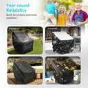 Outdoor Swivel Rocking Chair Covers, 2 Pack, Patio Chair Covers with Air Vents & Wind Straps, Fit up to 28" W x 33"D x 38.5"H, Black