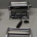 Sailnovo Pasta Maker Machine, 180 Roller Pasta Maker, 9 Adjustable Thickness Settings 2-in-1 Noodles Maker with Rollers and Cutter, Perfect for Spaghetti, Fettuccini, Lasagna or Dumpling Skin Silver