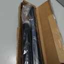 Ivilon Drapery Window Curtain Rod - End Cap Style Design 1 Inch Pole. 72 to 144 Inch Color Black