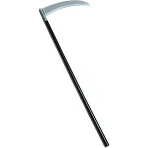 Happy Hippo Grim Reaper Scythe Prop for Halloween; Adult or Kids Grim Reaper Costume Accessories, Faux Scythe Blade & Adjustable Handle; Grim Reaper Sickle Toy