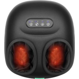 Medcursor Foot Massager Machine with Heat, Rolling, Deep Kneading, Shiatsu Foot Massager for Delivers Pain Relief, Tired, Plantar Fasciitis, Gift for Women Mom Men Fits Up to 13"