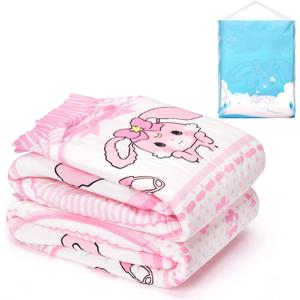 Littleforbig Adult Printed Diaper 2 PCS - Baby Usagi Cute Diaper (Large 36"-48")