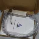 Ryuwanku Bathroom Faucet Brushed Nickel Modern Waterfall Bathroom Sink Faucet with Single Handle Suitable for 1 or 3 Holes,Supply Deck Plate and Hose