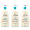 Aveeno Baby Gentle Body Wash & Shampoo with Natural Oat Extract, Tear-Free, Paraben-Free & Phthalate-Free Formula for Babys Sensitive Hair & Body, Lightly Scented, 18 fl. oz, 3 Pack