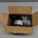 4 inch Exhaust Fan Metal Iron Ventilation Extractor, Silence with Anti-backflow Check Valve Window and Wall Mount Vent Fans for Home Office Kitchen Bathroom Grow Tent Garage (Black)