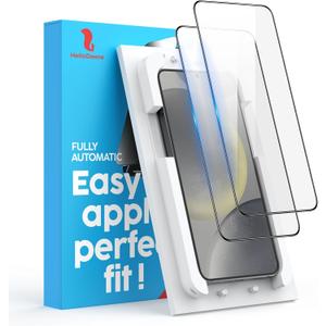 Compatible with Samsung Galaxy S25 Screen Protector Clear,[100% Fingerprint Unlock][Shatterproof][Anti-Reflection & Anti-Fingerprint] 3D Full Coverage 9H Protector,Easy Installation,2 Pack