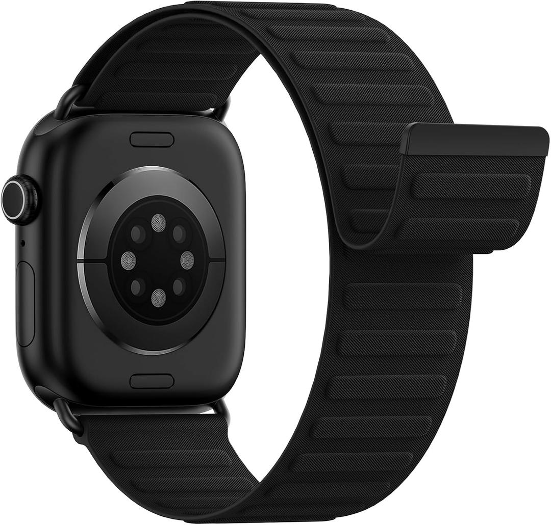 Magnetic Sport Bands Patented Compatible with Apple Watch Band 49mm 46mm 45mm 40mm 44mm 38mm 41mm 42mm for Men Women, Nylon Strap Replacement for iWatch Ultra/3/2/1 Series 11 10 9 8 7 6 5 4 3 2 1 SE