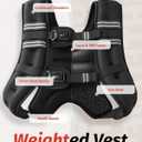 ZELUS Weighted Vest,  Weight Vest with Reflective Stripe for Workout, Strength Training, Running, Fitness, Muscle Building, Weight Loss, Weightlifting