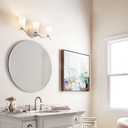 Kichler Armida 23" 3 Light Vanity Light with Satin Etched White Glass in Brushed Nickel