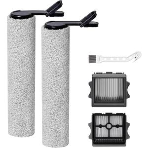 Roller Brush Replacement and Vacuum Filter Kit Compatible with Tineco Floor ONE Stretch S6 /i5 Stretch /i6 Stretch /S7 Stretch /S9 Artist Cordless Wet Dry Vacuum Replacement Parts