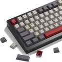 Womier Double Shot PBT Keycaps Set 138 Keys, Cherry Profile Custom Keycaps 60 65 75 100 Percent for 61/64/68/84/87/100/104/108 Retro Gaming Mechanical Keyboard, Purple Gray (Gorpcore Style)