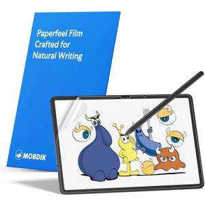 MOBDIK 2 PACK Paper Screen Protector Compatible with Samsung Galaxy Tab S11 / S10 Lite / S10 FE / S9 / S9 FE / S8 / S7 11 inch, Anti Glare, Touch Sensitivity, with Easy Installation Kit, Like Writing on Paper