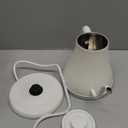 Mecity Electric Kettle Stainless Steel Gooseneck Water Kettle Water Boiler for Pour Over Coffee Fast Heating, Auto Shut Off, 27 fl oz, 1000W, Milk White