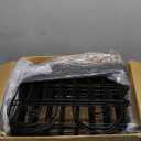 45ft X 13in Animal Barrier Fence, 32 Panels No Dig Fence for Dogs Rabbit, Anti Digging Defense Barrier Garden Edging Border, Rustproof Metal Arched Decorative Garden Fencing for Outdoor, Yard, Lawn (Black)