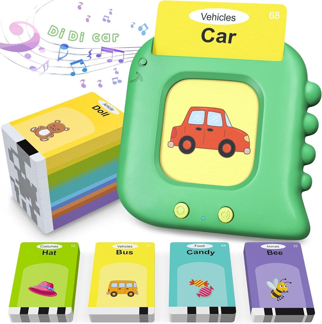 Talking Flash Cards,Kids Toddler Flash Cards with 240 Sight Words,Montessori Toys,Autism Sensory Toys,Speech Therapy Toys,Learning Educational Toys Gifts for Age 1 2 3 4 5 Years Old Boys and Girls