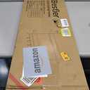 Bestier Floating Shelving 31" Kitchen Wall - Mounted Shelf with Towel Bar Hooks Coffee Bar Shelf, Hanging Display Rack Bookshelf Living Room Decor Bathroom - White Marble (31.5 Inch)