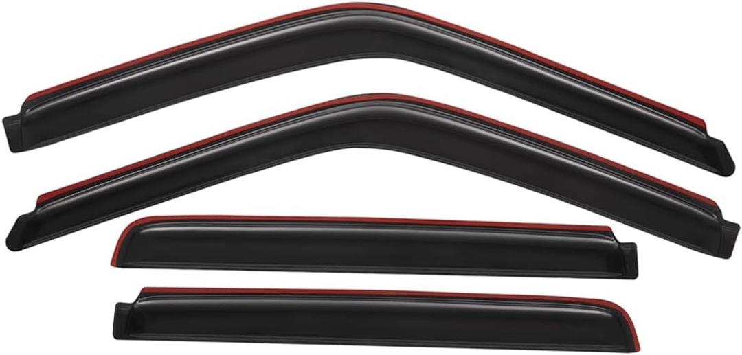 Lightronic In-Channel Window Visor, Fits 1992-2000 Chevrolet & GMC C/K 1500/2500/3500 Crew Cab; 1995-2000 Chevrolet Tahoe & GMC Yukon; Fits Cadillac Escalade & GMC Yukon Denali 1999-2000, Smoke, 4-Pcs