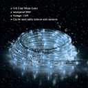 10Ft LED Rope Lights,LED Strip Lights Waterproof for Indoor/Outdoor,Eaves,Backyards Garden,Bedroom,Party,Decorative Lighting(Cold White)