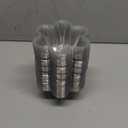 TOFLEN 8 oz Dessert Cups with Spoons, 100 Pack Clear Plastic Small Party Serving Bowls for Sundae, Parfait, Fruit, Strawberry Shortcake, Disposable Snack Bowls (Flower Shape)