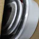 Door Sweep for Bottom of Door, 39.2" L Integrated Design with Brush, Self Adhesive Under Door Draft Stopper for Bottom of Door, Door Seal Dust/Noise/Hot or Cold Air Insulation, White 2" W (1 Pack)