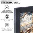 Fxojyvo 14x14 Frame Set of 4 Black Engineered Wood Horizontally/Vertically