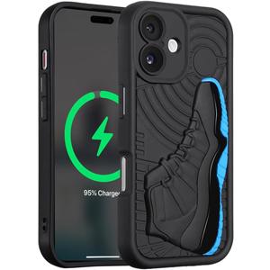 Luxury Cool Phone Case for iPhone XR Case for Boys Men 3D Basketball Sneaker Design Street Aesthetic Shockproof Designer Case Full Body Drop Protection Compatible with iPhone XR Case