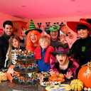 7 x Halloween Cupcake Stand Decoration 3 Tier Halloween Cardboard Cupcake Holder Halloween Party Pumpkin Ghost Cat Cupcake Tower for for Trick or Treat Birthday Baby Shower Party Decor (Tree)