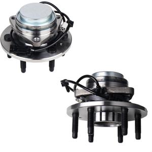 KUSATEC 515054 2Pack 2WD Front Wheel Hub and Bearing Assembly Compatible with Chevy Silverado Express Tahoe/Avalanche/Suburban, for Cadillac Escalade, GMC Savana/Yukon XL/Sierra, 6 Lugs w/ABS