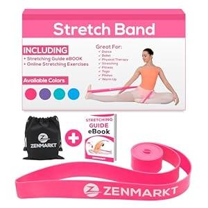 Zenmarkt Ballet Stretch Bands for Flexibility and Strength - Stretch Bands Ideal to Have as Dance Equipment in Every Competition - Suitable for Gymnastics, Cheerleading, and Pilates Training (Purple)