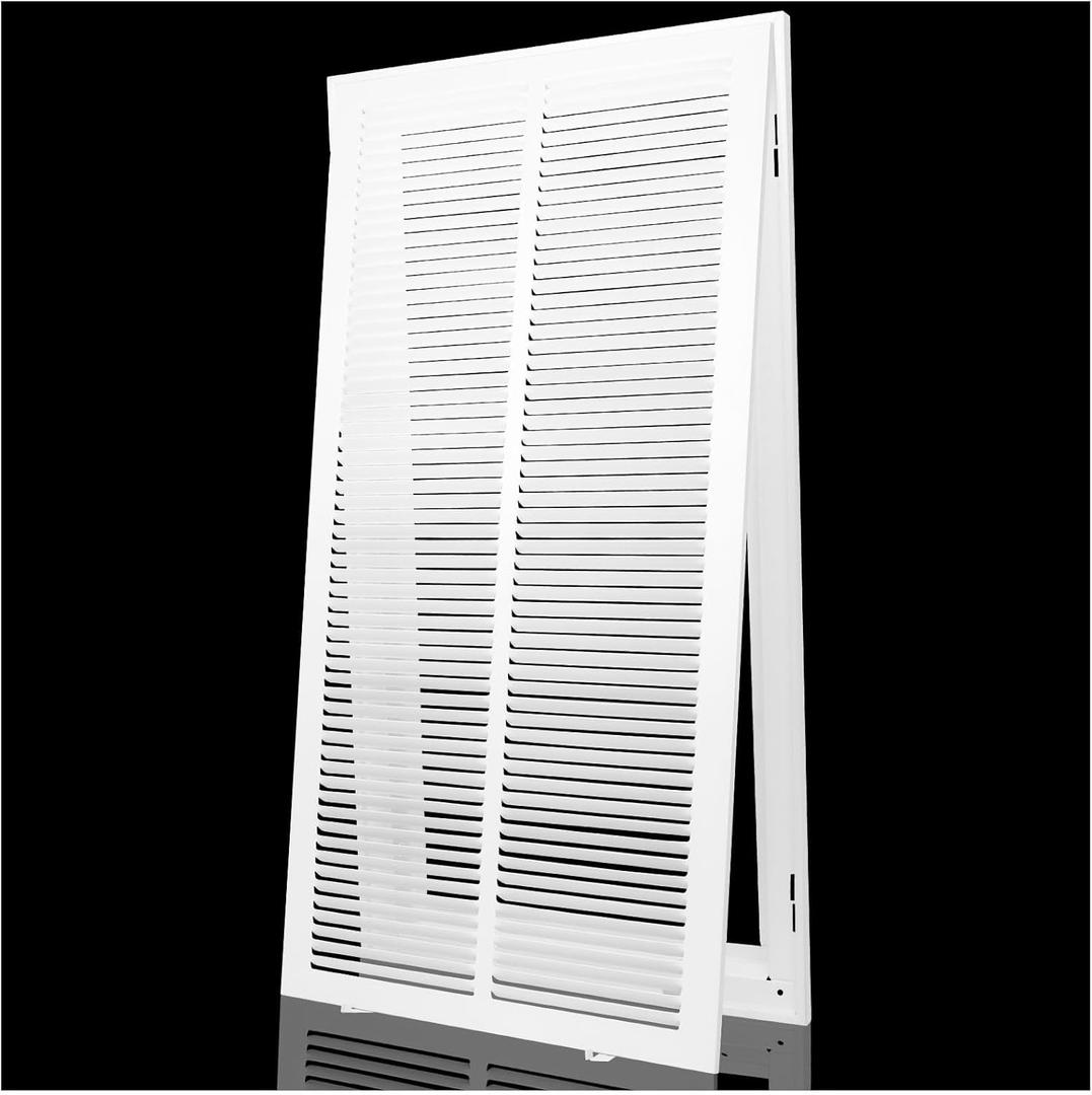 Return Air Filter Grille 14x30,Air Return Vent Cover Grill for 14"W x 30"H Duct Opening,Steel HVAC Vent Covers for Wall and Ceiling,Holds 1" Thick AC Filter
