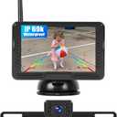 Wireless Backup Camera for Cars with 5 Inch Monitor Digital Signal Stable Reverse Camera Night Vision for Truck/Car/Pickup/SUV/ IP69 Waterproof
