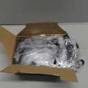 100 Pcs Plastic Scarf Hangers 7.9 Inch with Curved Bar Curved Display Hooks for Scarves Tights Leggings, Boutique Shop Vendor Show Retail Use Black