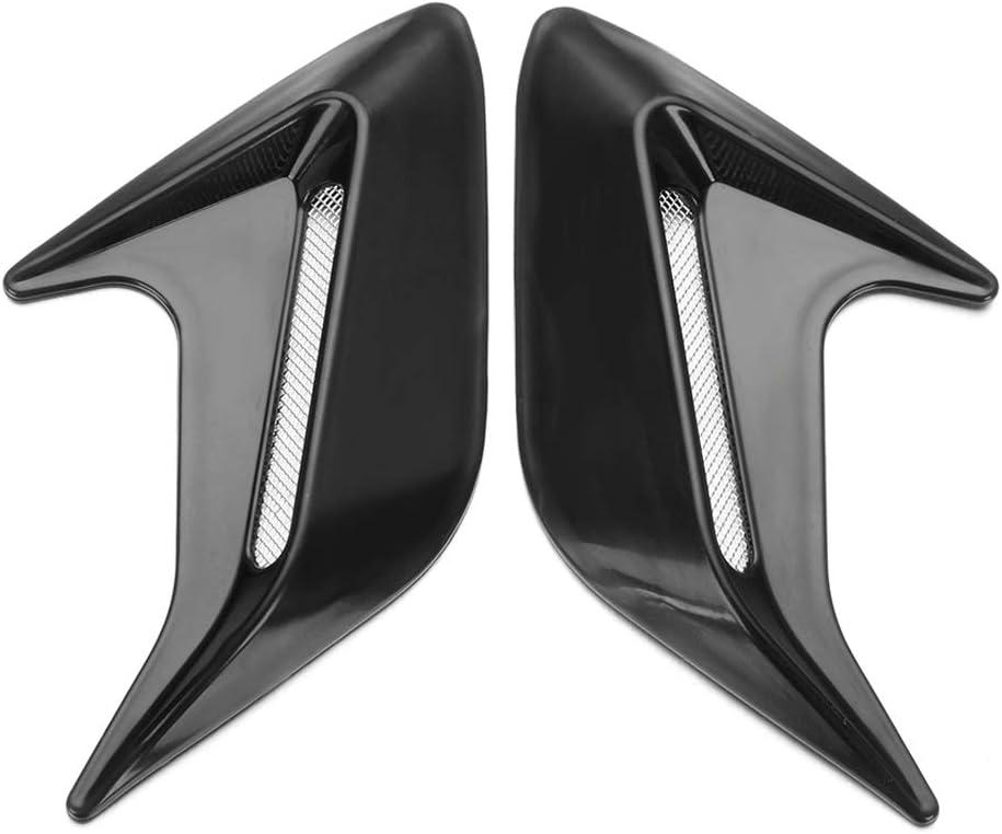 HomeSoGood 2Pcs Universal Car Side Vent Air Flow Fender Stickers Auto Simulation Air Inlet Decorative
