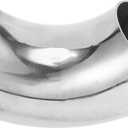 Motoforti 2.5" Inch OD 90 Degree Mandrel Bend Elbow Car Modified Exhaust Pipe Tubing 1.5mm/16GA Thickness 304 Stainless Steel Bend Tube Stair Handrail Piping 63x175x1.5mm