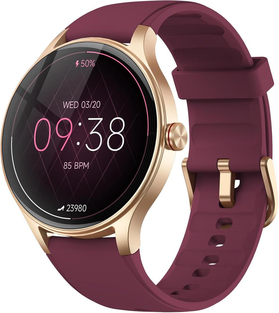 Fitpolo Smart Watch for Women Android iPhone, 1.27'' HD Fitness Tracker with Bluetooth Call & Answer, IP68 Waterproof, Heart Rate/SpO2/Sleep Monitor, Built-in AI Voice, 105+ Sports Modes (Purple)