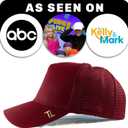 Temple Tape Iconic Fleece Lined Trucker Hats  Winter Hat - Designed for Men & Women  Mesh Back - Adjustable Snapback (Red)