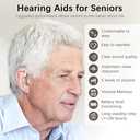 Hearing Aids for Seniors, Hearing Aids Rechargeable with Noise Cancelling and Volume Control, Hearing Amplifier for Adults Hearing Loss, Portable Behind-the-Ear Hearing Aid Headphones