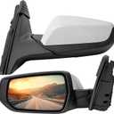 Left Driver Side Rear View Mirror Replacement for Chevrolet Chevy Malibu 2016 2017 2018 2019 2020 2021- Rearview Mirrors with 3Pins,Electric Adjustment, white