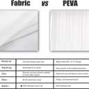 Barossa Design Waterproof Fabric Stall Shower Curtain Liner Microfiber 54" W x 72" H - Hotel Quality, Machine Washable, White Shower Liner for Bath Tub, 54x72