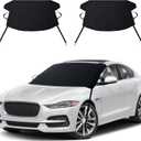 EcoNour Windshield Cover for Ice and Snow | Enhanced 600D Oxford Fabric Windshield Cover for Any Weather | Water, Heat & Sag-Proof Car Windshield Snow Cover | (69 x 42 inches) (Pack of 2)