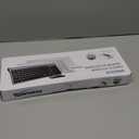 Wireless Keyboard and Mouse Ultra Slim Combo, TopMate 2.4G Silent Compact USB 2400DPI Mouse and Scissor Switch Keyboard Set with Cover, Batteries Included, for PC/Laptop/Windows/Mac - White