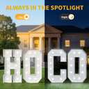 Homecoming Decorations 2025 Marquee Letters 4 Feet Tall HOCO Decorations 2025 Large Light Up Letters HOCO Sign Party Backdrop Outdoor Yard White Cardboard Sign