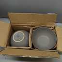 Famiware Venus Plates and Bowls Sets, 12 Pieces Stoneware Speckled Dinnerware Sets, Dishes Set for 4, Microwave and Dishwasher Safe, Matte Dark Grey