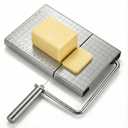 Wire Cheese Slicer with Measuring Board and Adjustable Tension Control, for Consistent Results with Different Cheese Types, Includes 5 Extra Stainless Wires