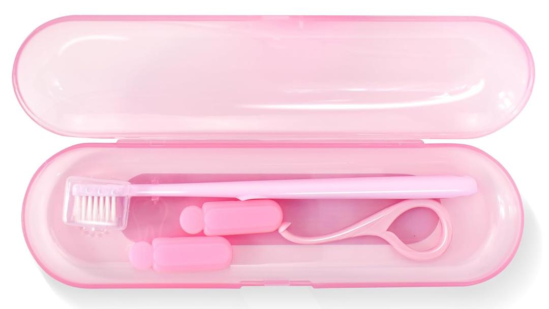 Orthodontic Care Kit for Invisalign Users V-Shape Toothbrush, 2 Flavored Chewies, Aligner Removal Tool, Breathable Retainer Case  Portable Dental Cleaning Set for Travel & Daily Use