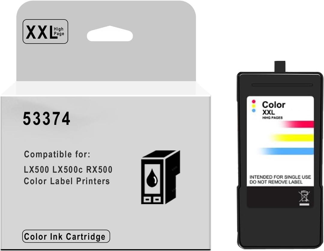 High Pages Remanufactured 53374 Ink Cartridge Replacement for Primera LX500 High Yield Color Ink Cartridge, Tri-Color (53374) 1 Pack
